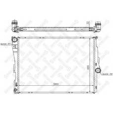 10-25587-SX STELLOX Радиатор, охлаждение двигателя