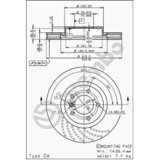 09.5935.10 BREMBO Тормозной диск