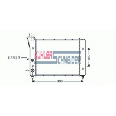 1312001 KUHLER SCHNEIDER Радиатор, охлаждение двигател