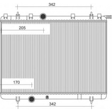 350213873000 MAGNETI MARELLI Радиатор, охлаждение двигателя