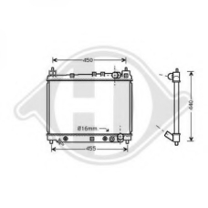 8660553 DIEDERICHS Радиатор, охлаждение двигателя