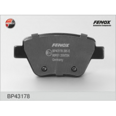 BP43178 FENOX Комплект тормозных колодок, дисковый тормоз