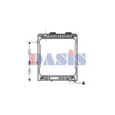 260003N AKS DASIS Радиатор, охлаждение двигателя