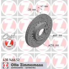 430.1466.52 ZIMMERMANN Тормозной диск