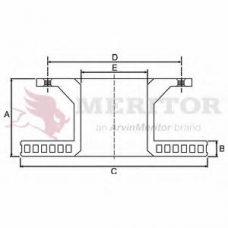 MBR5001 MERITOR Тормозной диск