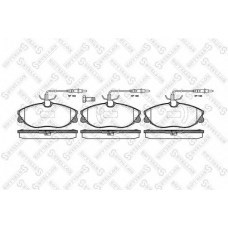 615 014B-SX STELLOX Комплект тормозных колодок, дисковый тормоз