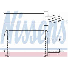 77619 NISSENS Теплообменник, отопление салона