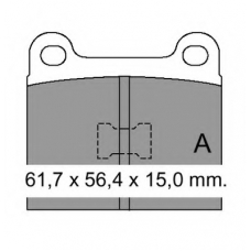 831110 Vema Комплект тормозных колодок, дисковый тормоз