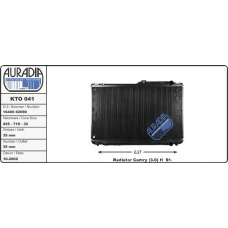 KTO 041 AURADIA Радиатор охлаждения камри 3,0  92-  механика (toyota 16400-62090/100)