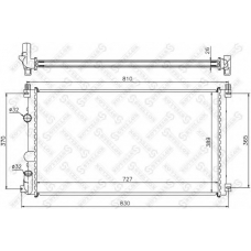 10-26182-SX STELLOX Радиатор, охлаждение двигателя