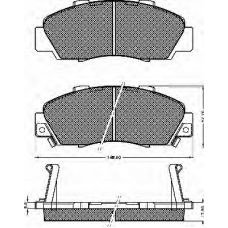 10116 BSF Комплект тормозных колодок, дисковый тормоз