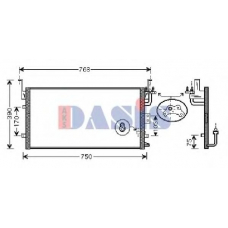 512027N AKS DASIS Конденсатор, кондиционер
