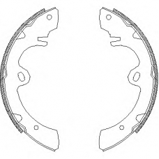 Z4329.00 WOKING Комплект тормозных колодок