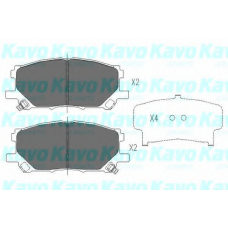 KBP-9080 KAVO PARTS Комплект тормозных колодок, дисковый тормоз