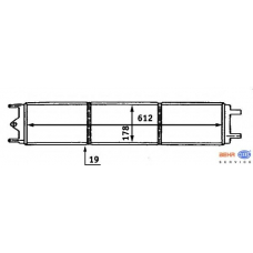 8MK 376 707-221 HELLA Радиатор, охлаждение двигателя