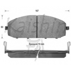 FK1218 KAISHIN Комплект тормозных колодок, дисковый тормоз