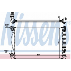 60237A NISSENS Радиатор, охлаждение двигателя