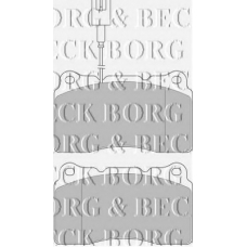 BBP1655 BORG & BECK Комплект тормозных колодок, дисковый тормоз