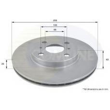 ADC0194V COMLINE Тормозной диск