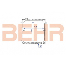 2203885 BEHR Radiator