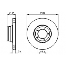 0 986 478 191 BOSCH Тормозной диск