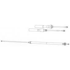 PU02221 CEF Трос, стояночная тормозная система