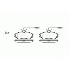0634.04 REMSA Комплект тормозных колодок, дисковый тормоз