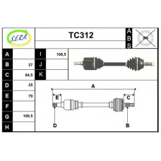 TC312 SERA Приводной вал