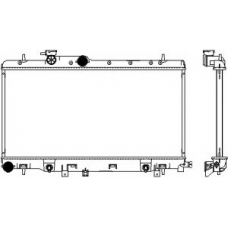 3421-1030 SAKURA  Automotive Радиатор, охлаждение двигателя