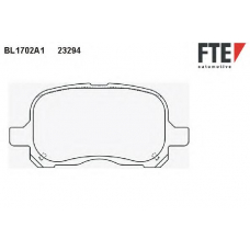 BL1702A1 FTE Комплект тормозных колодок, дисковый тормоз