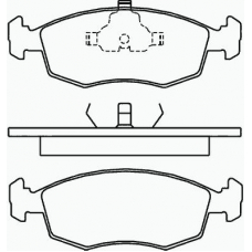 P 24 019 BREMBO Комплект тормозных колодок, дисковый тормоз