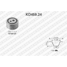KD459.24 SNR Комплект ремня грм