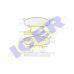 181398 ICER Комплект тормозных колодок, дисковый тормоз