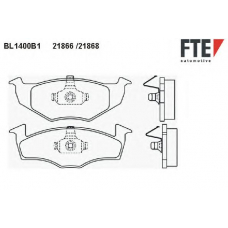 BL1400B1 FTE Комплект тормозных колодок, дисковый тормоз