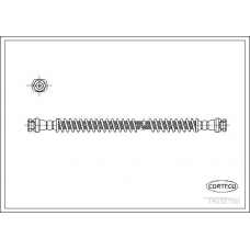 19032750 CORTECO Тормозной шланг