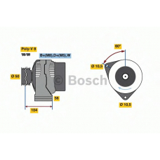 0 124 515 191 BOSCH Генератор