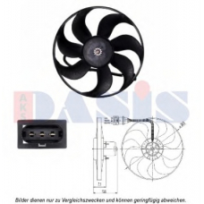 488029N AKS DASIS Вентилятор, охлаждение двигателя