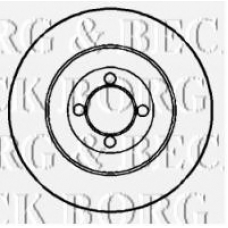BBD5720S BORG & BECK Тормозной диск