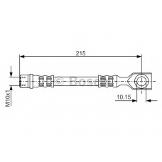 1 987 476 201 BOSCH Тормозной шланг