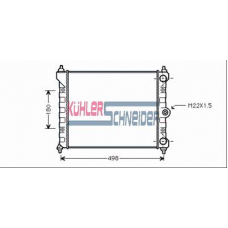 1313701 KUHLER SCHNEIDER Радиатор, охлаждение двигател