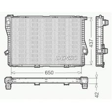 DRM05047 DENSO Радиатор, охлаждение двигателя