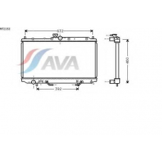 MT2153 AVA Радиатор, охлаждение двигателя