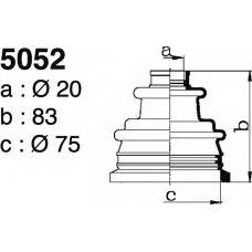 5052 DEPA Комплект пылника, приводной вал