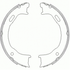4747.00 REMSA Комплект тормозных колодок, стояночная тормозная с