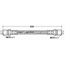 FBH7199 FIRST LINE Тормозной шланг