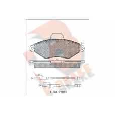 RB0920 R BRAKE Комплект тормозных колодок, дисковый тормоз