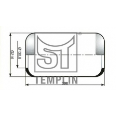 04.060.6006.540 TEMPLIN Кожух пневматической рессоры