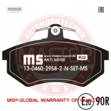 13046029582N-SET-MS MASTER-SPORT Комплект тормозных колодок, дисковый тормоз