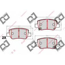 BP2099 DJ PARTS Комплект тормозных колодок, дисковый тормоз