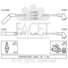 4.9823 FACET Комплект проводов зажигания